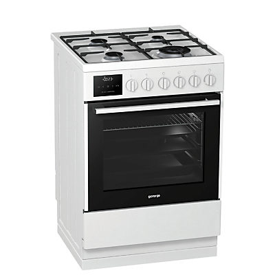 Gorenje K637E14WKE Dual Fuel Cooker with Multifunction Oven, White